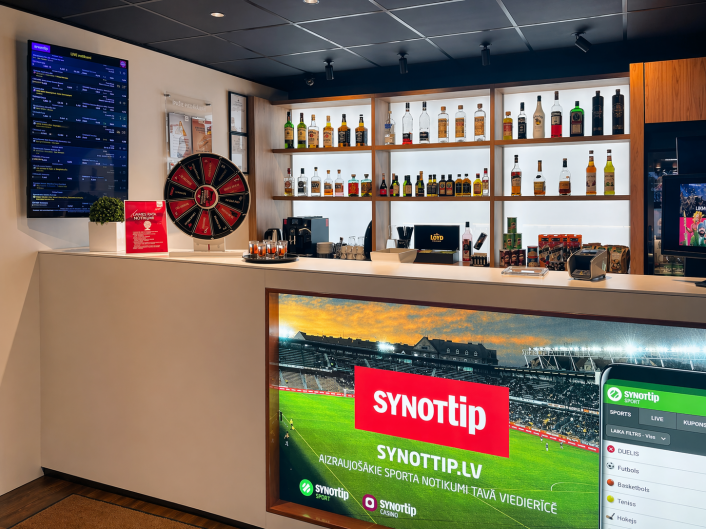 sporta bārs – spēļu zāle Rīgas ielā 36