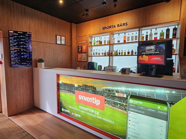 sporta bārs – spēļu zāle Juglas ielā 45