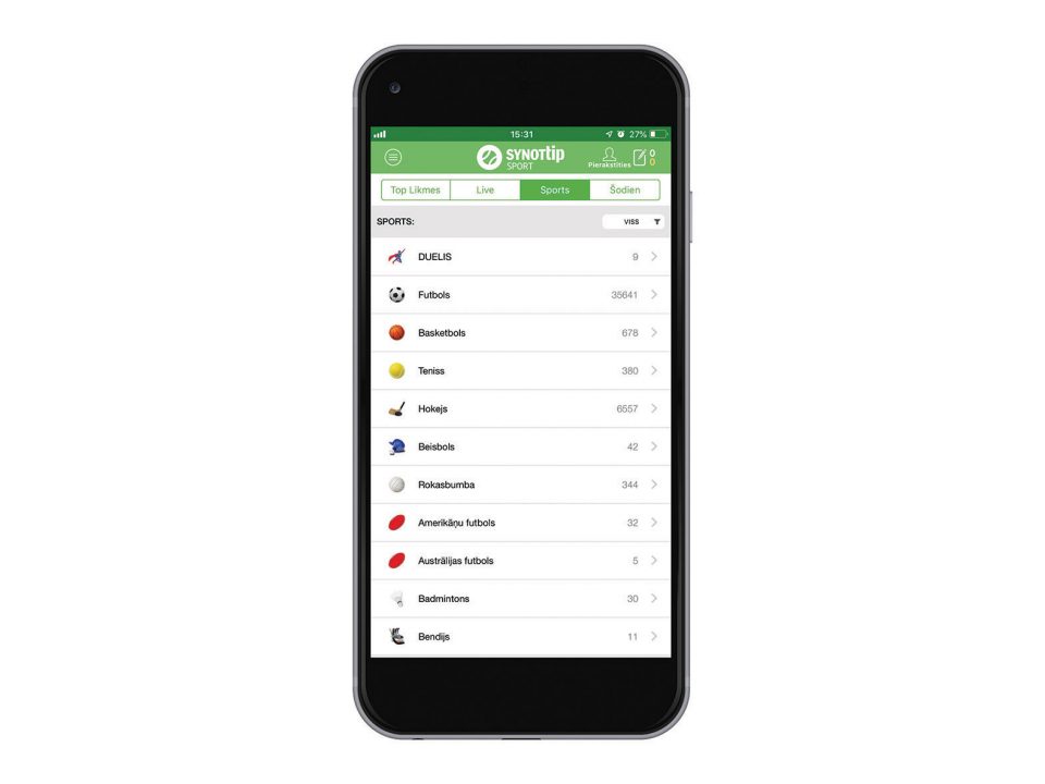 SynotTip Sport application