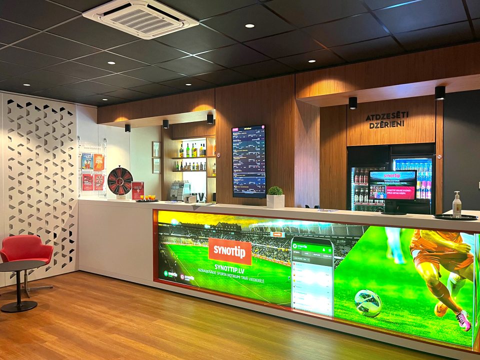 Fully renovated sports bar–gaming hall in Cesis, Pļavas street 5