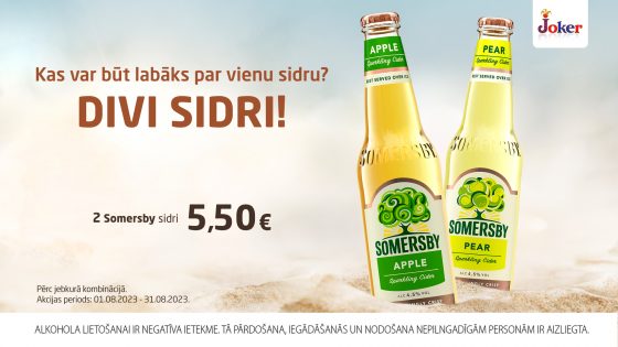 Kas var būt labāks par vienu sidru – DIVI SIDRI!