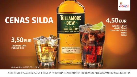 Warm up with Tullamore DEW whiskey