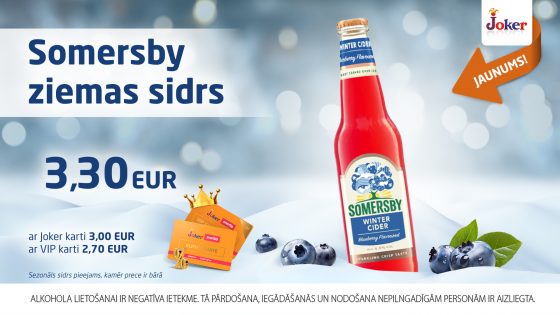 JAUNUMS! Somersby ziemas sidrs.