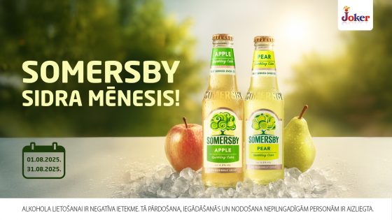 Augustā – vienā solī kopā ar Somersby!