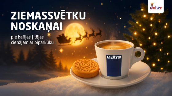 To create a festive Christmas mood, enjoy coffee or tea served with a gingerbread cookie.