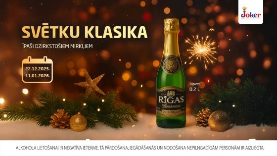 Svētku klasika – īpaši dzirkstošiem mirkļiem