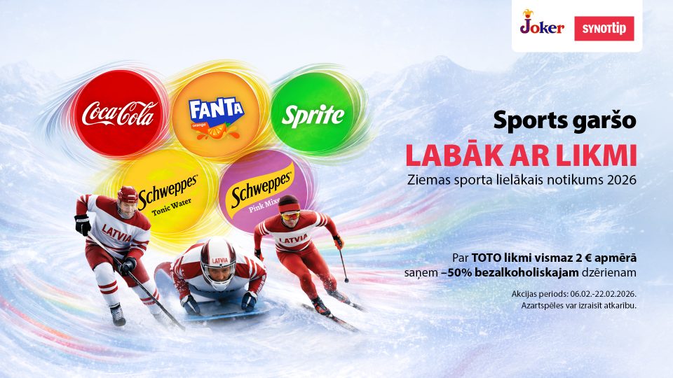 Sports garšo labāk ar likmi! XXV Ziemas Olimpiskās spēles ir klāt!