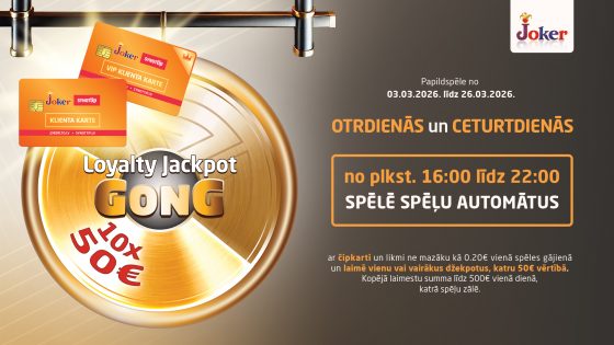 Loyalty Jackpot GONG ir klāt — vai esi gatavs?