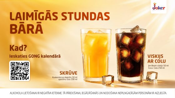Laimīgās GONG stundas bārā